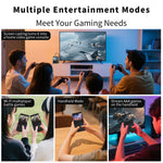 AMPOWN RG34XXSP 3.4 Inch IPS Screen Retro Handheld Game Console 64GB Foldable Wireless Gamepad, with 256G TF Card