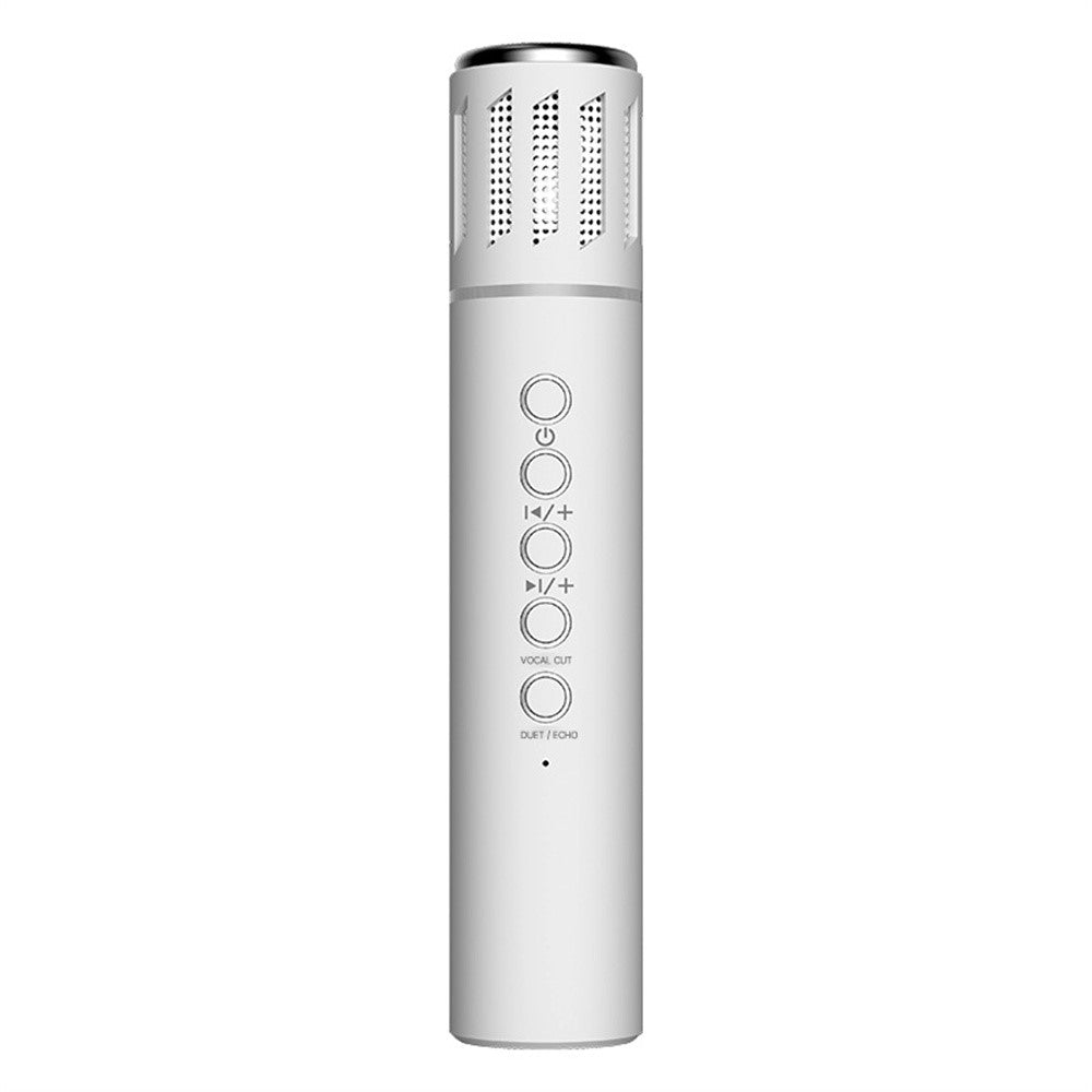 K20 2 in 1 Karaoke Microphone Wireless Bluetooth-Compatible Speaker with Colorful LED Light