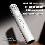 K20 2 in 1 Karaoke Microphone Wireless Bluetooth-Compatible Speaker with Colorful LED Light