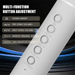 K20 2 in 1 Karaoke Microphone Wireless Bluetooth-Compatible Speaker with Colorful LED Light