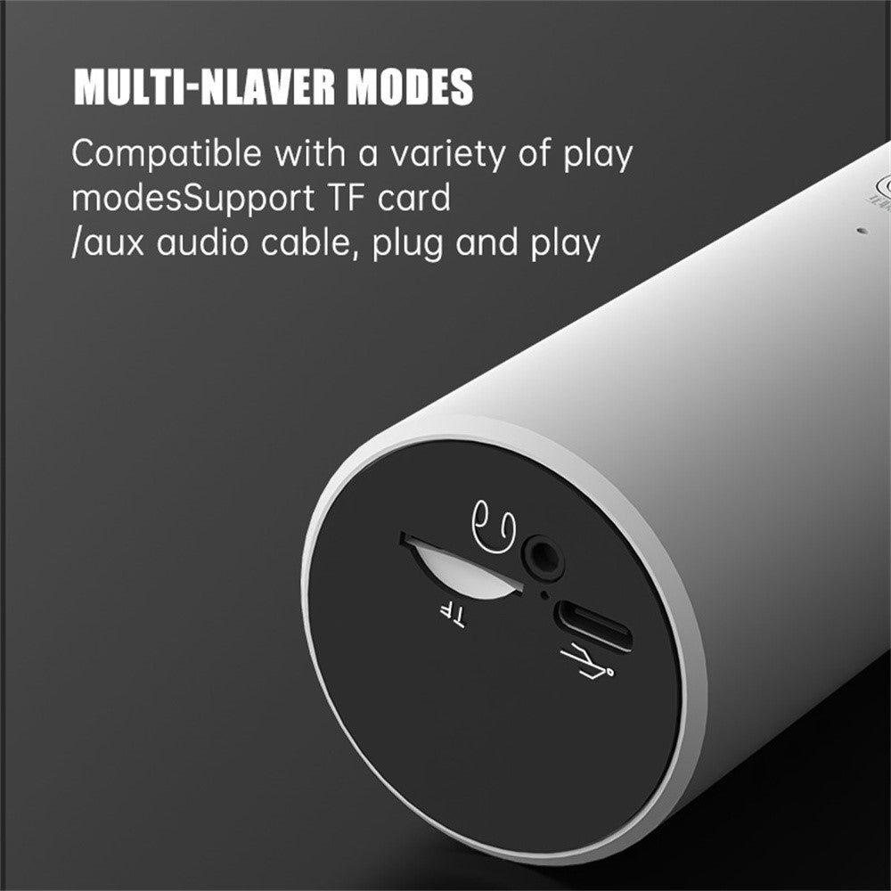 K20 2 in 1 Karaoke Microphone Wireless Bluetooth-Compatible Speaker with Colorful LED Light