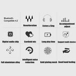 K6 2-i-1 trådløs mikrofon Bluetooth-kompatibel højttaler med LED-lys HiFi-lyd Rumklangseffekt Karaokemaskine