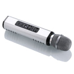K6 2-i-1 trådløs mikrofon Bluetooth-kompatibel højttaler med LED-lys HiFi-lyd Rumklangseffekt Karaokemaskine