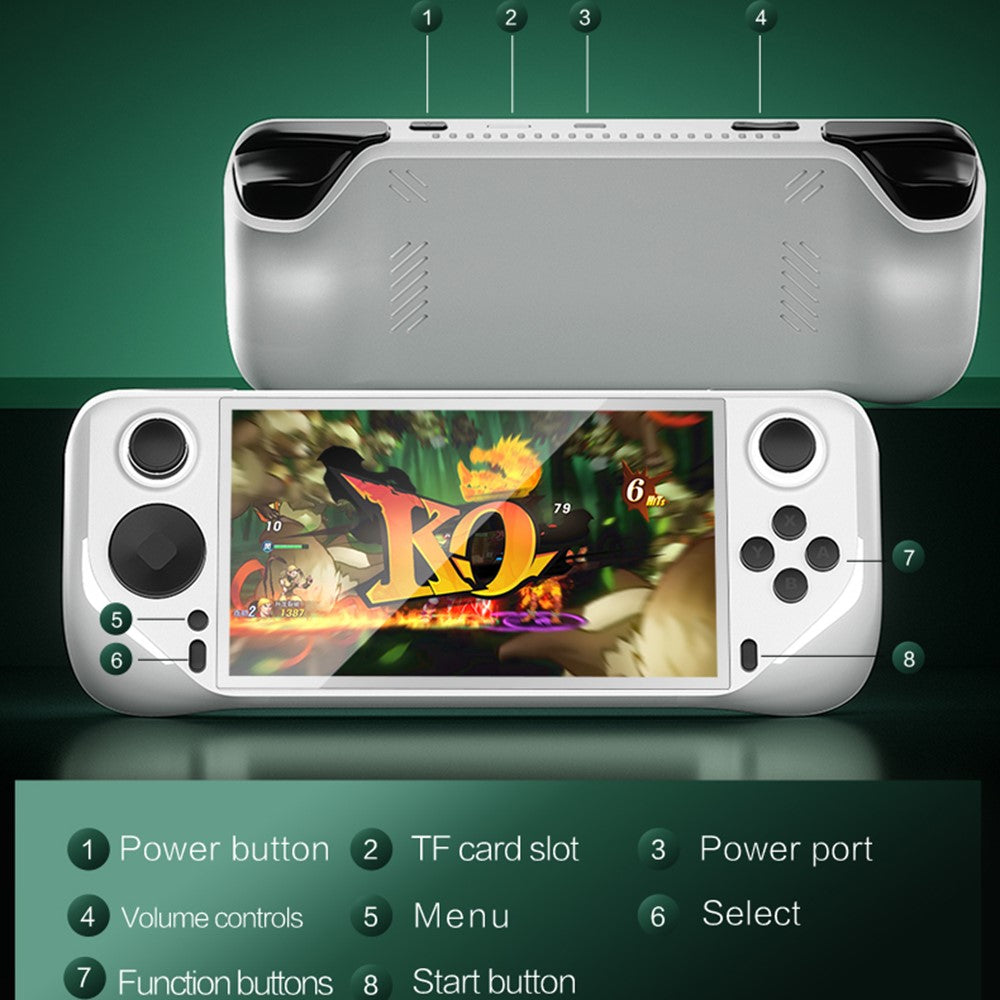 E6 Handheld Game Console 5 Inch Screen Android Dual Player Competitive Gaming Machine with 128GB Card