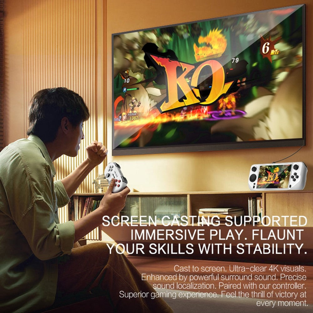 E6 Handheld Game Console 5 Inch Screen Android Dual Player Competitive Gaming Machine with 128GB Card