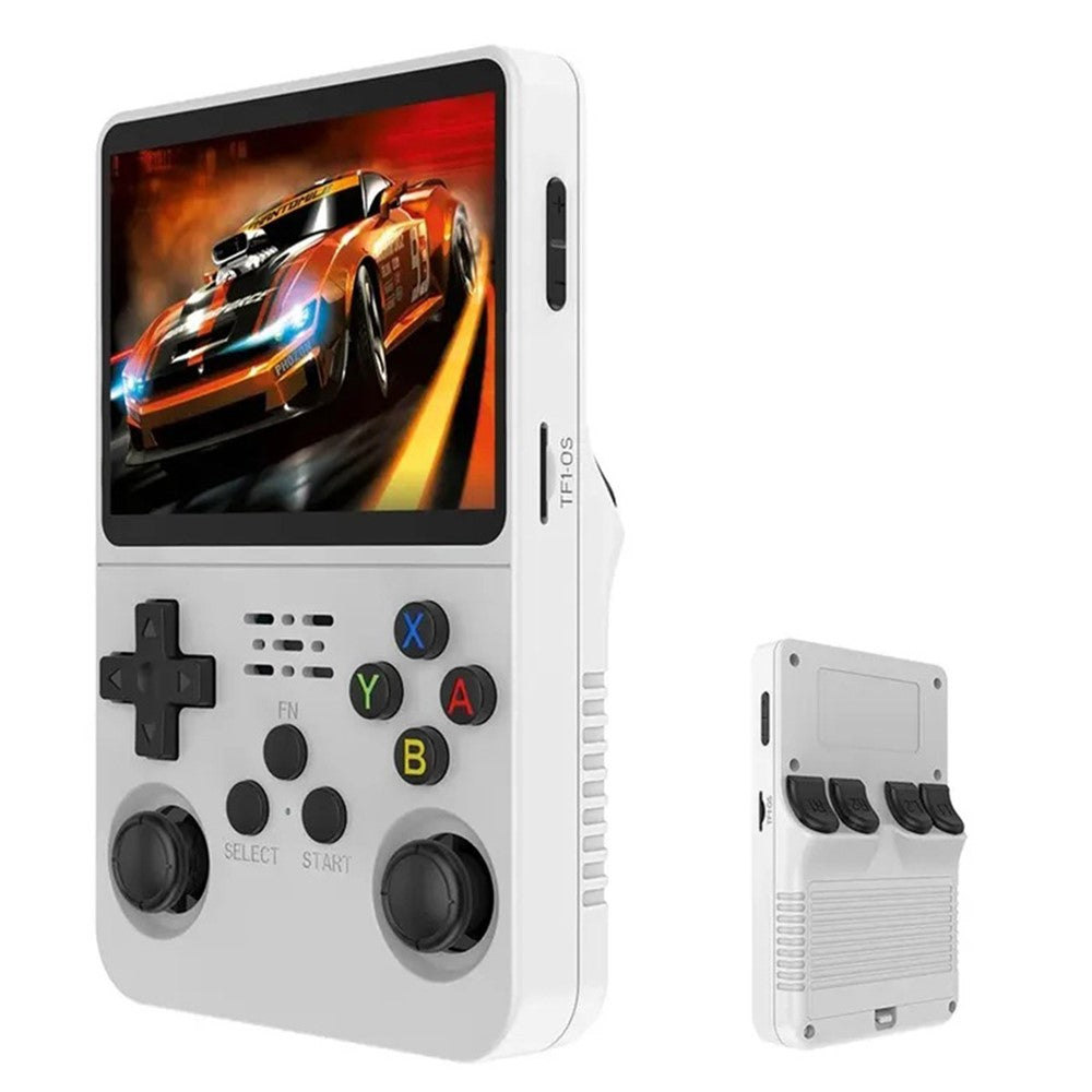 R36s Open Source Handheld Game Console 3.5 Inch HD Screen Portable Retro Gamepad with PSP Emulator, 64GB Card