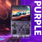 R36s Open Source Handheld Game Console 3.5 Inch HD Screen Portable Retro Gamepad with PSP Emulator, 64GB Card