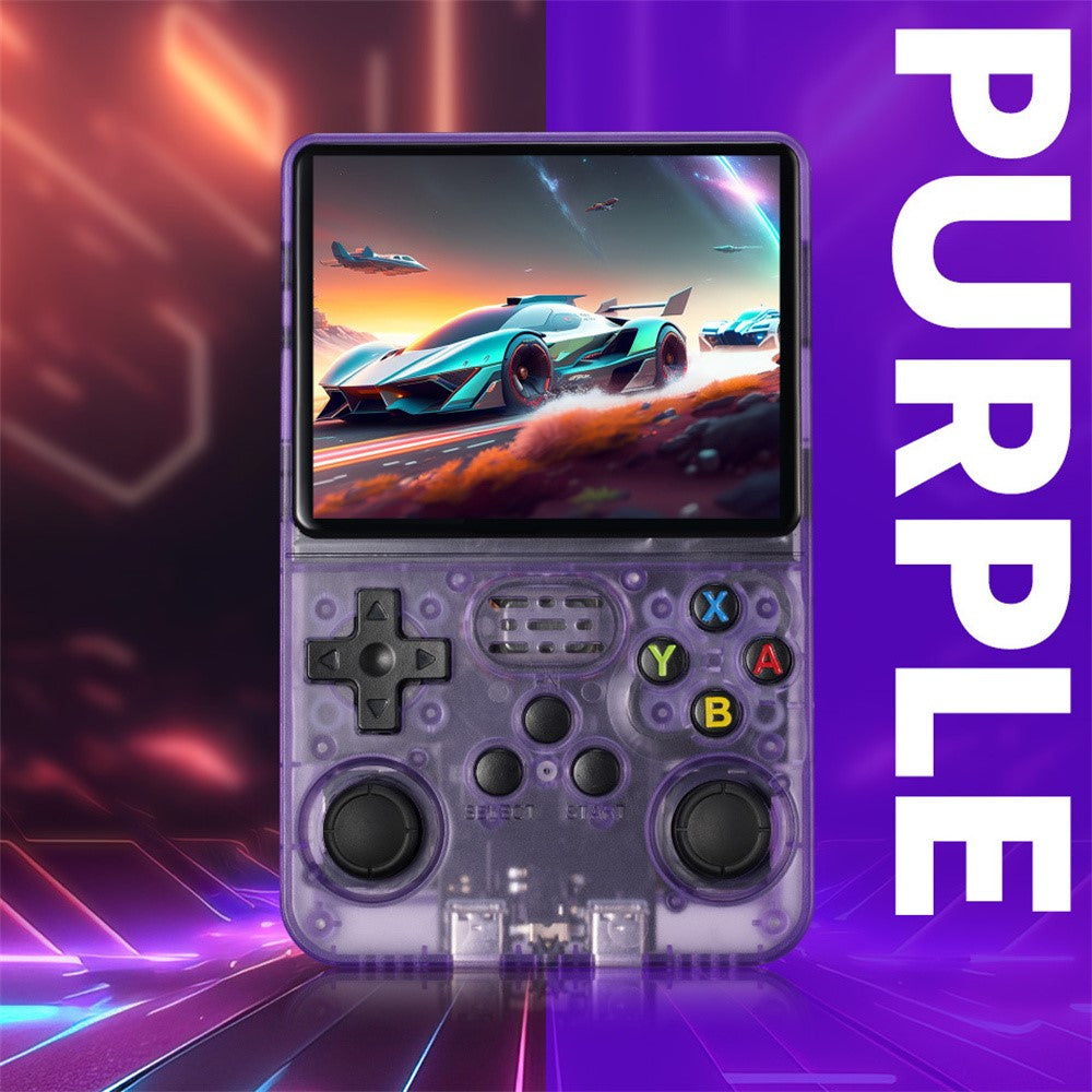 R36s Open Source Handheld Game Console 3.5 Inch HD Screen Portable Retro Gamepad with PSP Emulator, 64GB Card