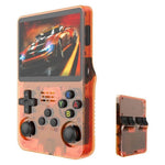 R36s Open Source Handheld Game Console 3.5 Inch HD Screen Portable Retro Gamepad with PSP Emulator, 64GB Card