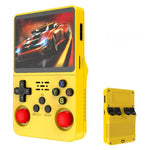 R36s Open Source Handheld Game Console 3.5 Inch HD Screen Portable Retro Gamepad with PSP Emulator, 64GB Card