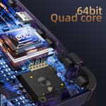 R36H Open Source Handheld Game Console 3.5 Inch IPS Screen Retro Wireless Gamepad, with 64GB Card