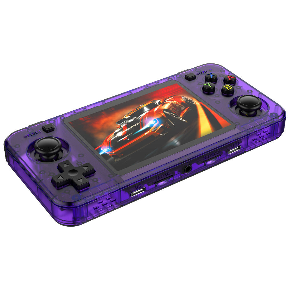 R36H Open Source Handheld Game Console 3.5 Inch IPS Screen Retro Wireless Gamepad, with 64GB Card