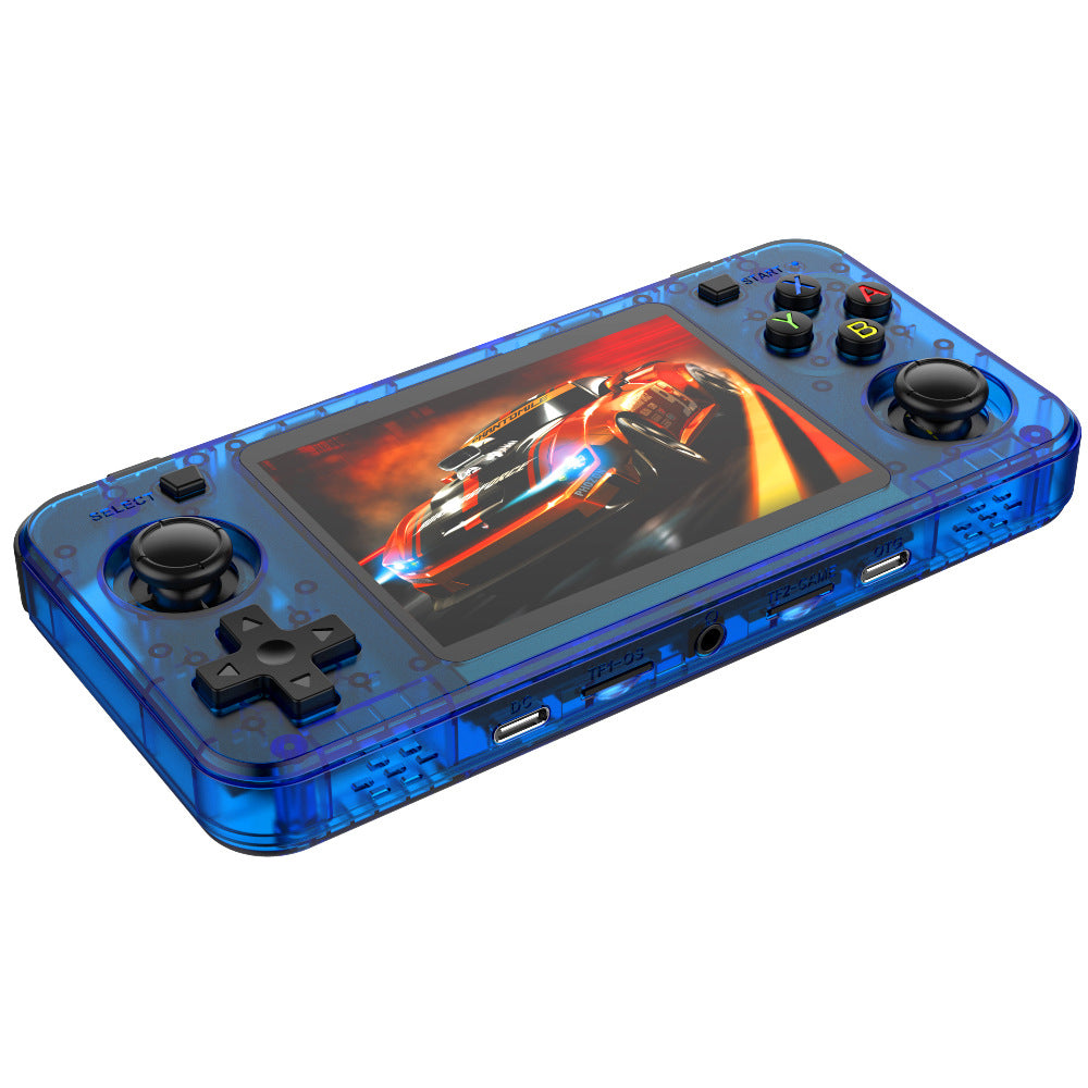 R36H Open Source Handheld Game Console 3.5 Inch IPS Screen Retro Wireless Gamepad, with 64GB Card
