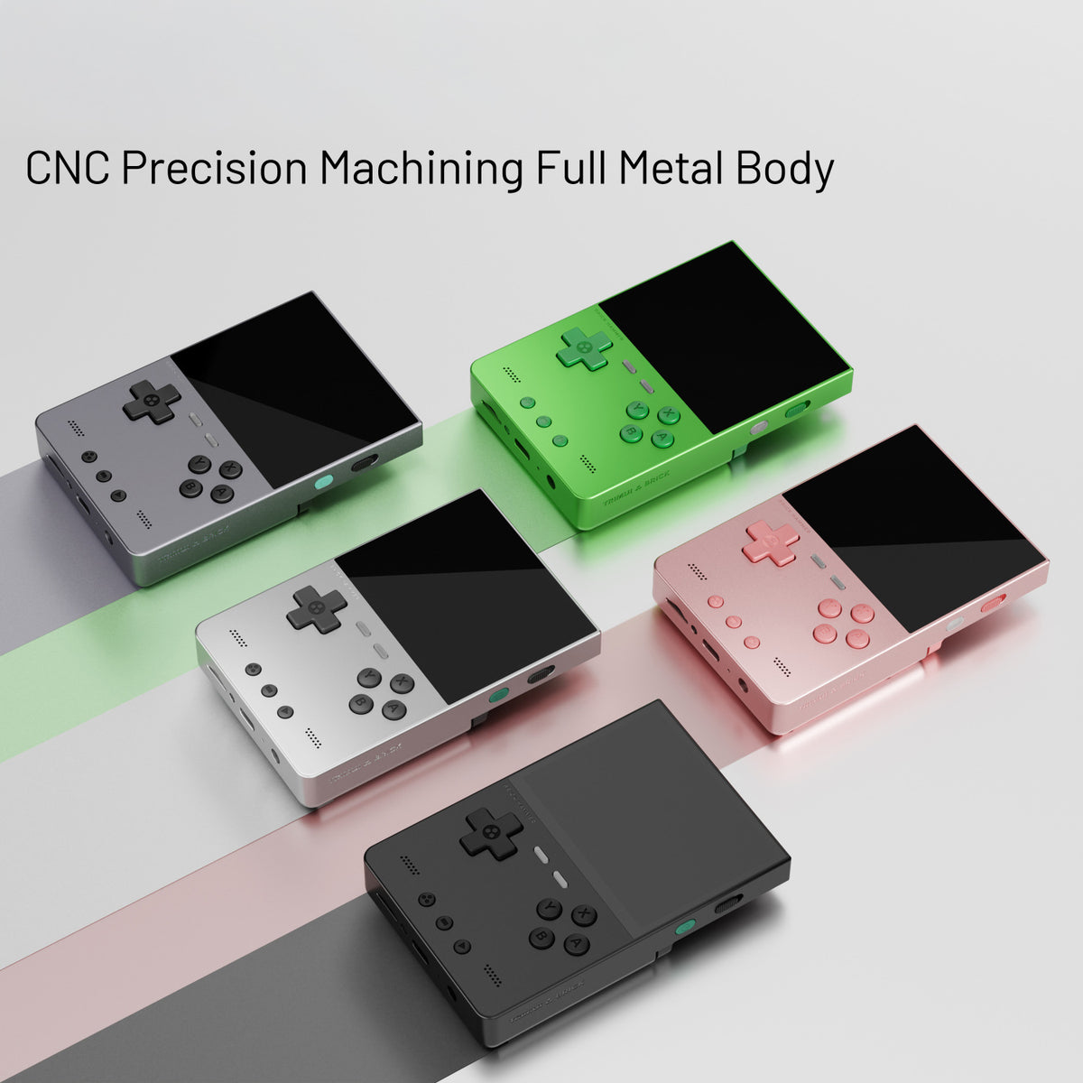 TRIMUI BRICK Hammer Handheld Video Game Console 3.2 Inch IPS Screen Retro Arcade Gamepad, with 256GB Card