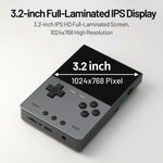 TRIMUI BRICK Hammer Handheld Video Game Console 3.2 Inch IPS Screen Retro Arcade Gamepad, with 128GB Card