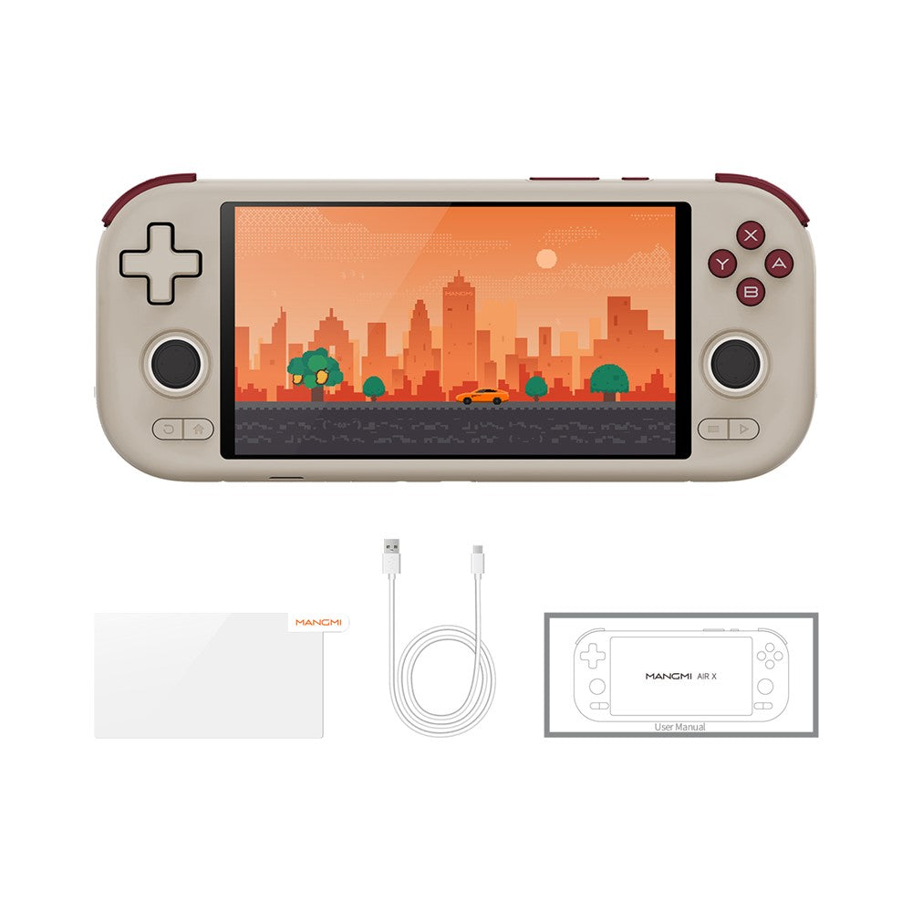 MANGMI AIR X Retro Håndholdt Spillekonsol 4GB+64GB 5,5 Tommer IPS-Skærm Android 14 Gamingenhed, Intet TF-kort