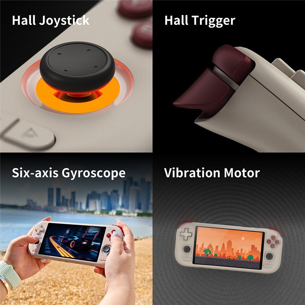 MANGMI AIR X Retro Håndholdt Spillekonsol 4GB+64GB 5,5 Tommer IPS-Skærm Android 14 Gamingenhed, Intet TF-kort