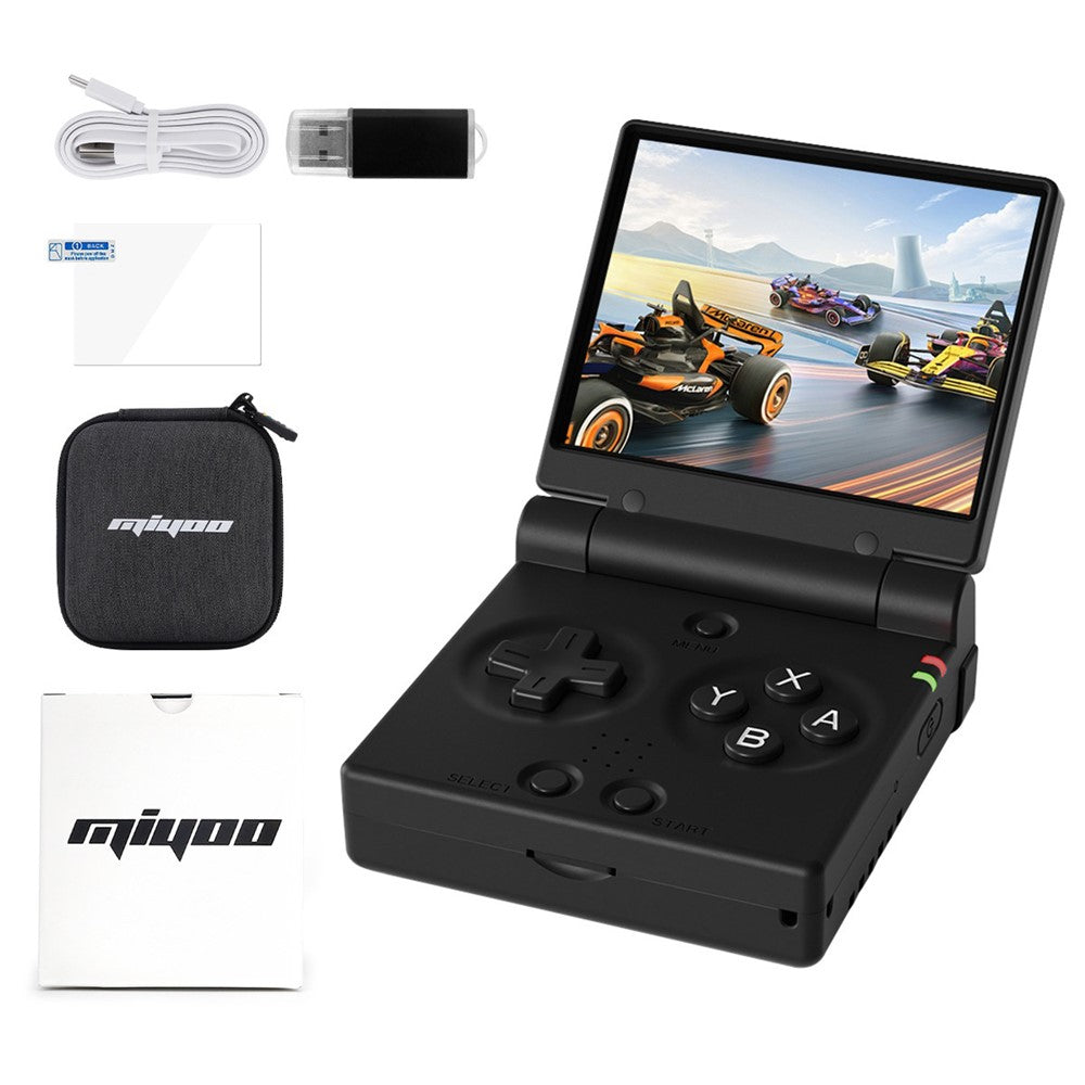 MIYOO Mini Flip Håndholdt Spillekonsol 2.8 Tommer IPS Skærm Retro Arkadespilleenhed (Intet Kort)
