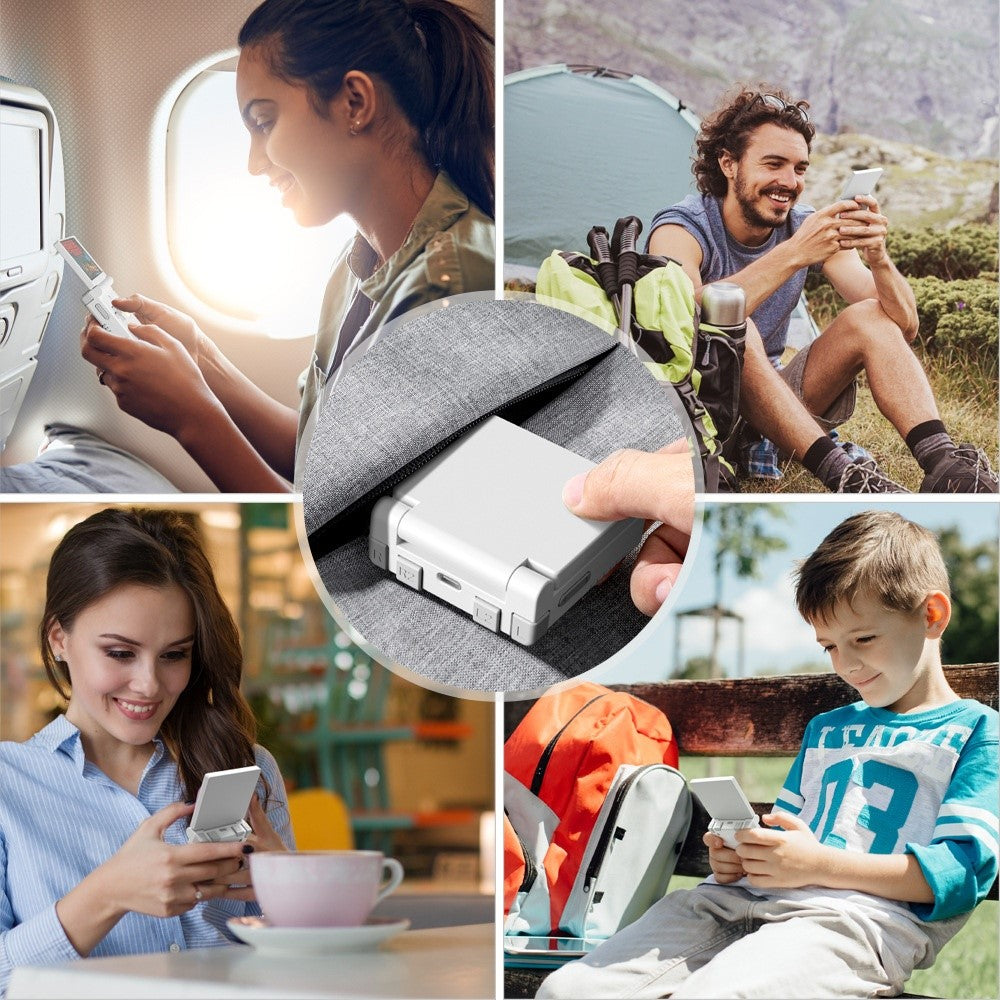 MIYOO Mini Flip Håndholdt Spillekonsol 2.8 Tommer IPS Skærm Retro Arkadespilleenhed (Intet Kort)