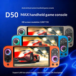 D50MAX Retro Gamepad without TF Card 5 Inch IPS Touch Screen Android Handheld Gaming Console with RGB Light