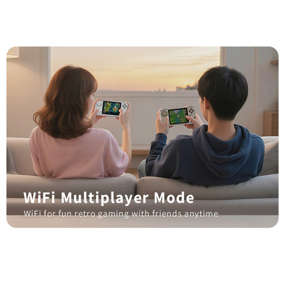 MINI LONG1 Video Gamepad with 64GB TF Card 4 Inch IPS Screen WiFi Wireless Retro Handheld Gaming Console