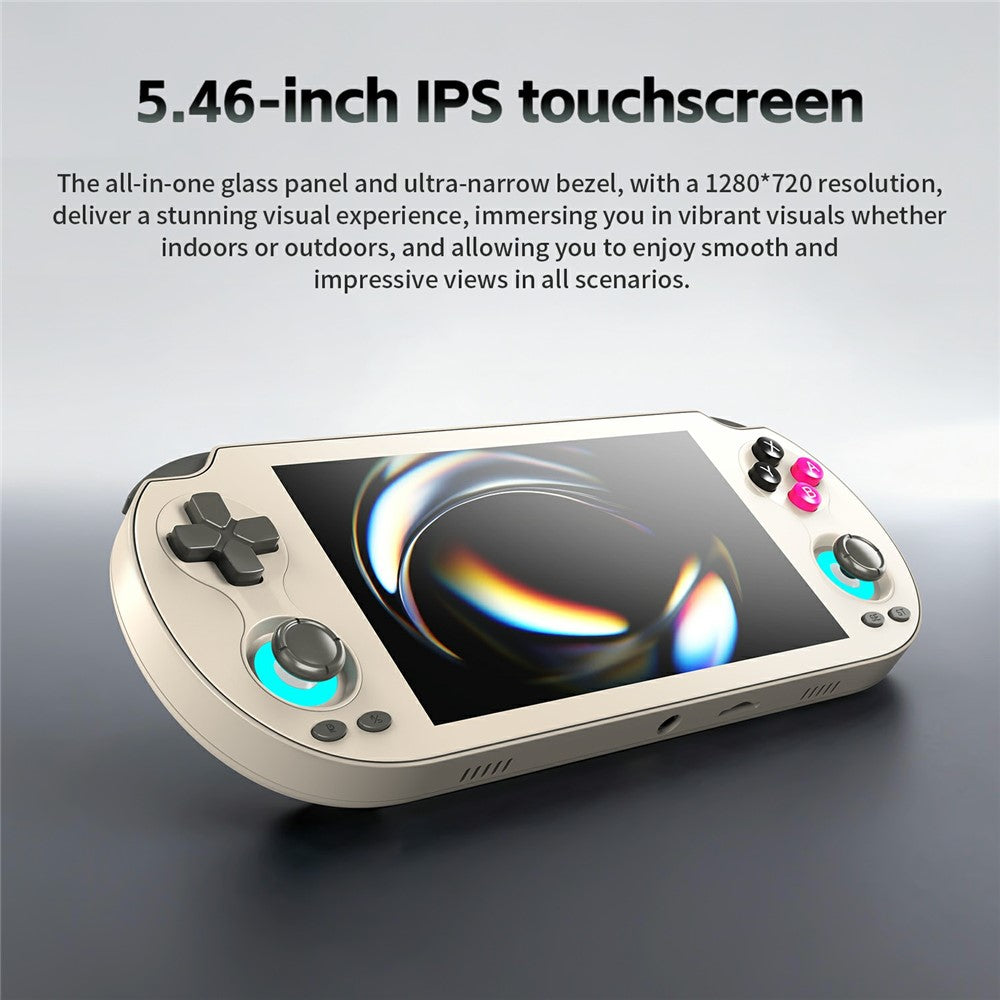 ANBERNIC RG VITA 5,46 tommer IPS håndholdt spillekonsol indbygget 3GB+64GB Streaming Android 12 T618 Octa-Core Konkurrencepræget spillemaskine