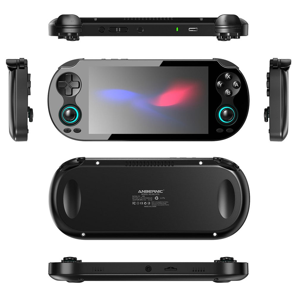 ANBERNIC RG VITA 5,46 tommer IPS håndholdt spillekonsol indbygget 3GB+64GB Streaming Android 12 T618 Octa-Core Konkurrencepræget spillemaskine