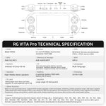 ANBERNIC RG VITA Pro Android 14 Linux Håndholdt Spillekonsol Indbygget 4GB+64GB Streaming Kompetitiv Gaming Maskine med 16GB Systemkort