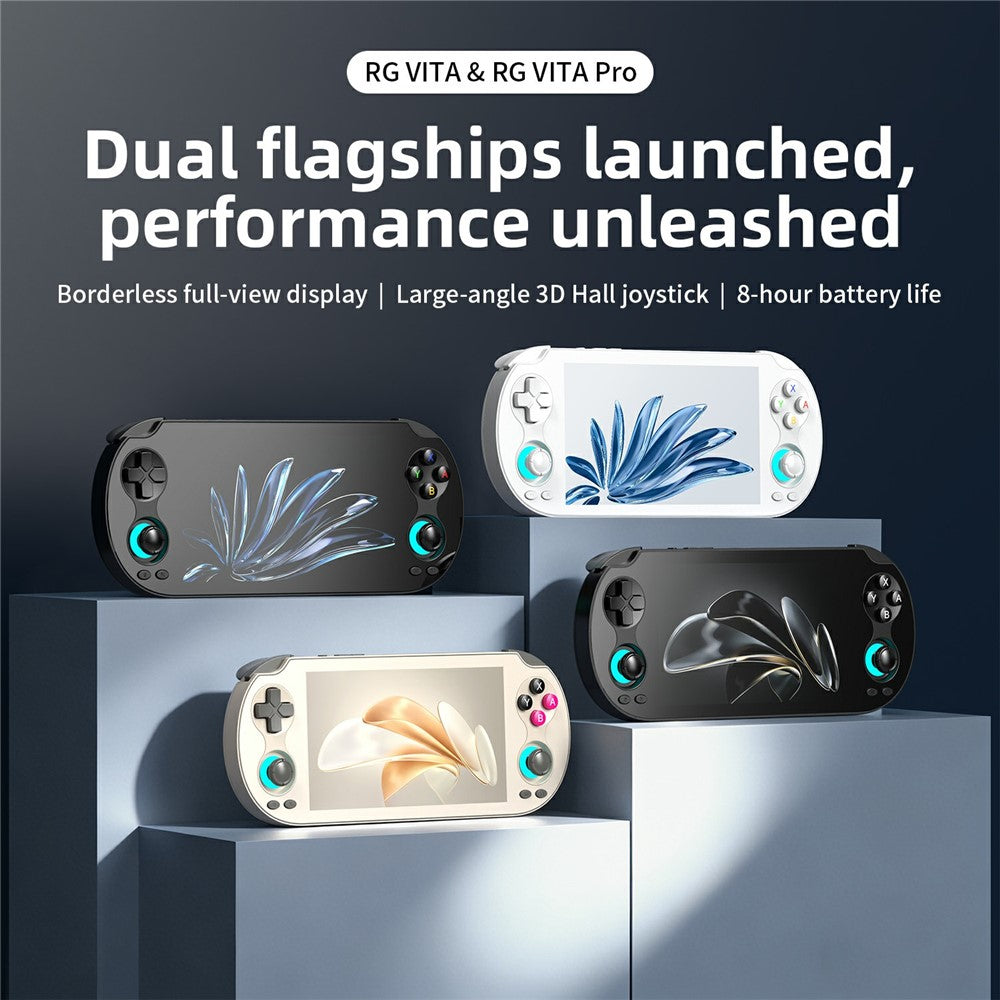 ANBERNIC RG VITA Pro Android 14 Linux Håndholdt Spillekonsol Indbygget 4GB+64GB Streaming Kompetitiv Gaming Maskine med 16GB Systemkort
