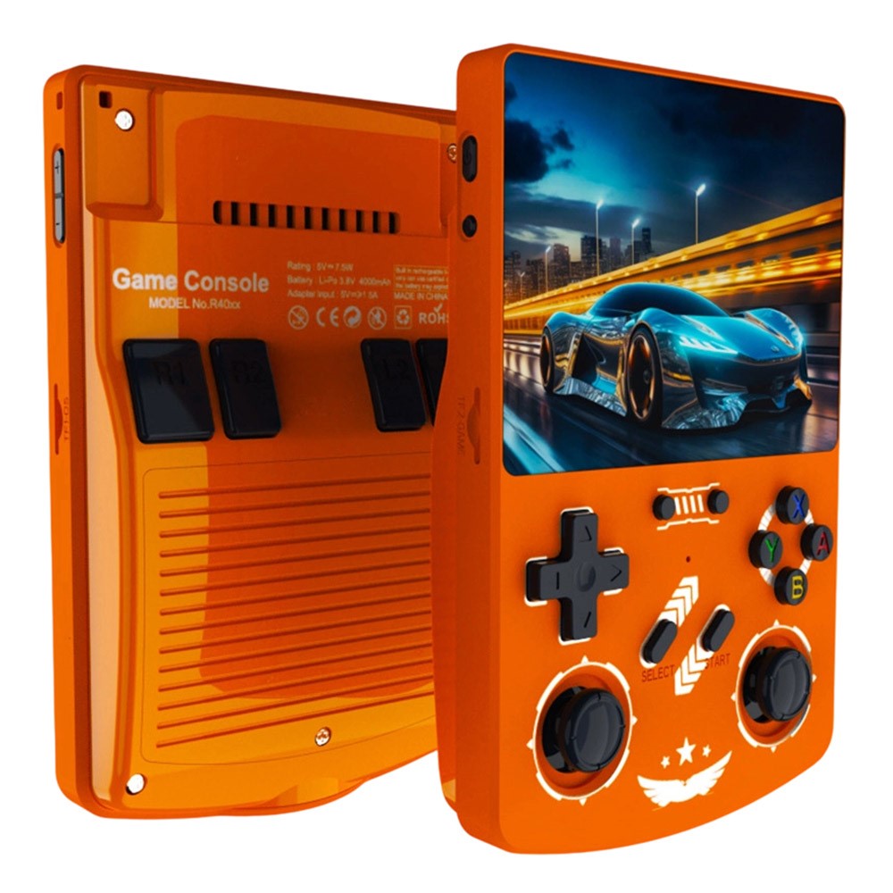 R40XX Handheld Game Console 4.2 inch IPS Screen 128GB Linux System Bluetooth-compatible Video Player