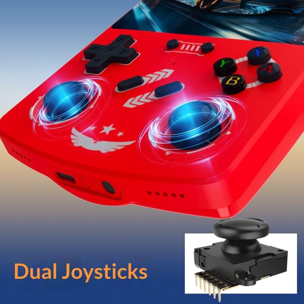 R40XX Handheld Game Console 4.2 inch IPS Screen 128GB Linux System Bluetooth-compatible Video Player