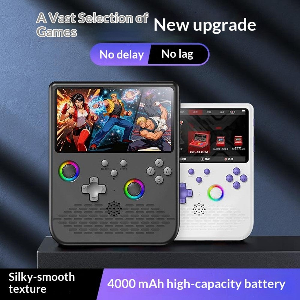 H5 Handheld Gaming Console 64G 5-inch IPS Screen RGB Lights 34 Emulators GBA Arcade