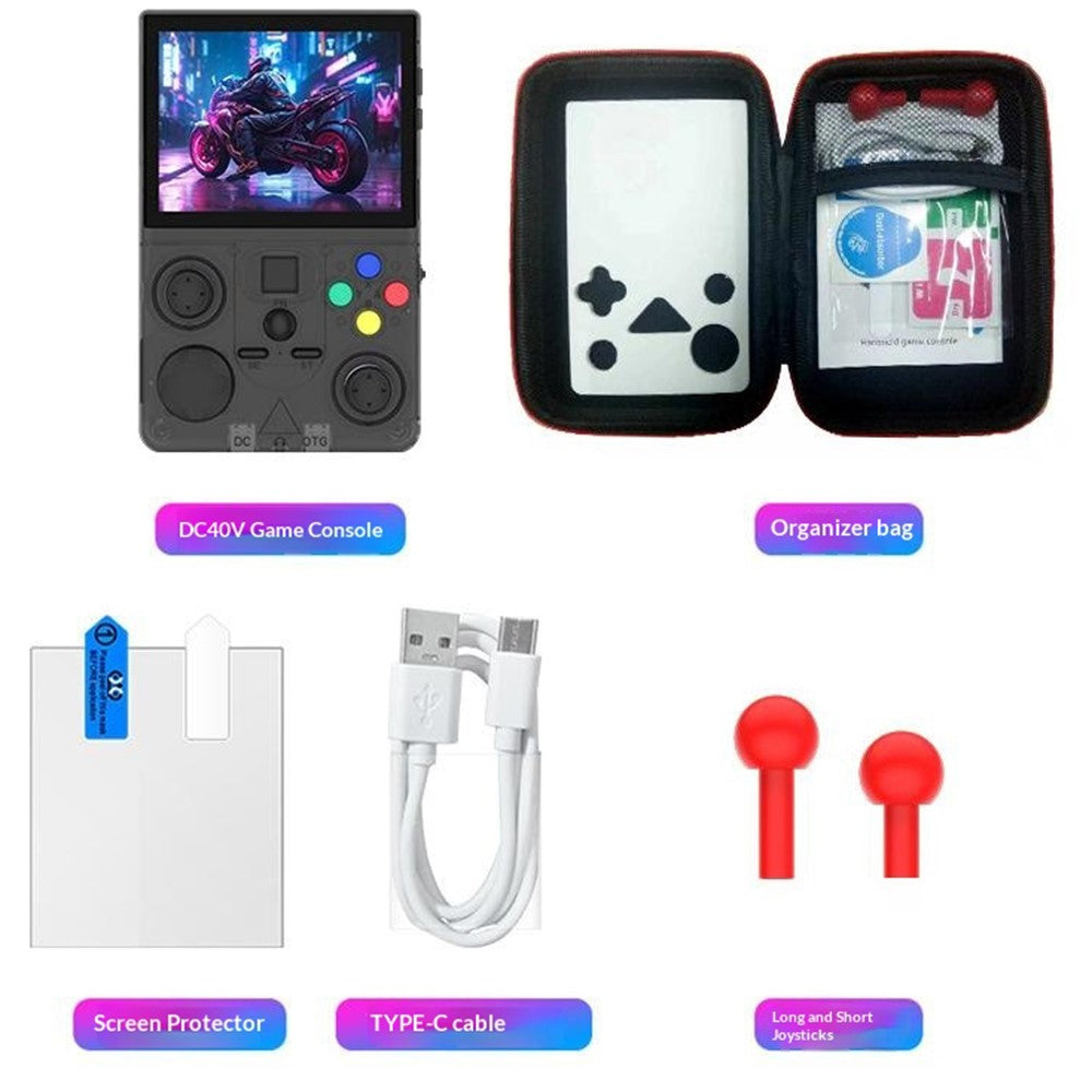 DC35V 64G Handheld Gaming Console 3.5 inch IPS Display Retro Arcade Games Player Supports 30+ Emulators