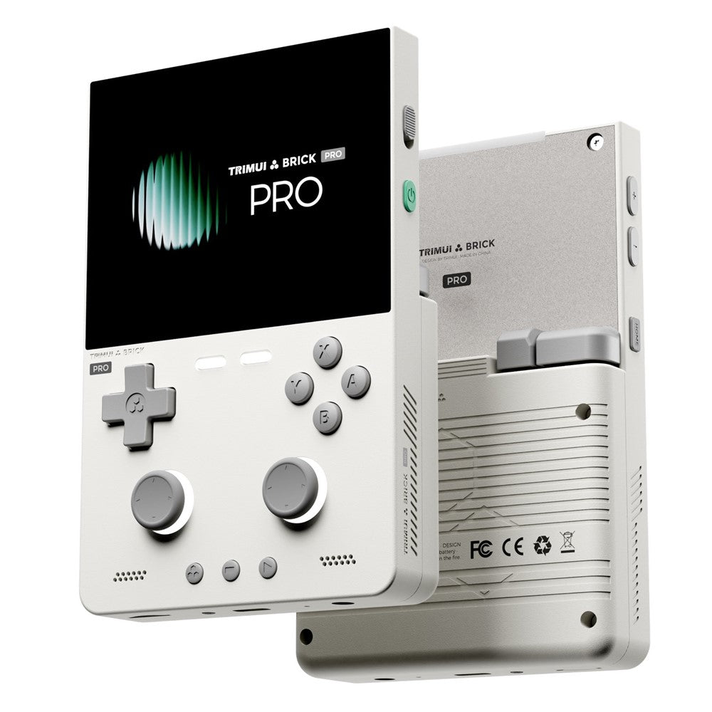 TRIMUI Brick Pro Handheld Game Console with 64GB TF Card Dual Hall Joysticks 3.95 inch IPS Screen Linux Retro Gamepad