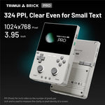 TRIMUI Brick Pro Handheld Game Console with 64GB TF Card Dual Hall Joysticks 3.95 inch IPS Screen Linux Retro Gamepad