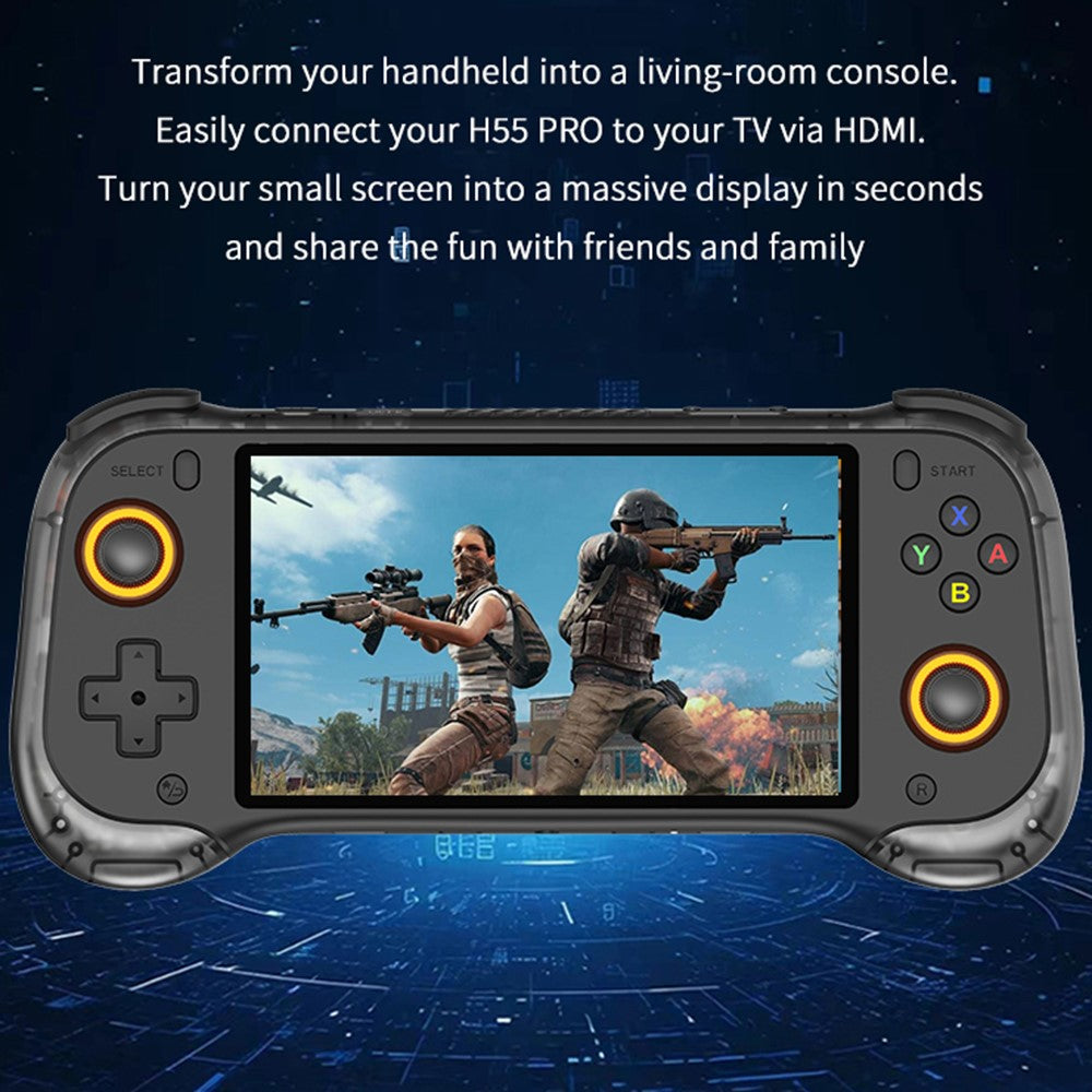 H55 PRO Handheld Game Console without TF Card 5.5 Inch IPS Screen Dual Joysticks WiFi Retro Gamepad
