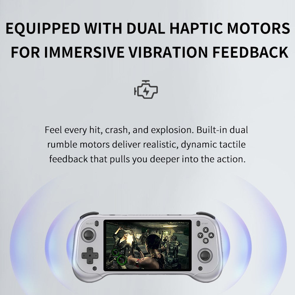 H55 PRO Handheld Game Console with 128GB TF Card 5.5 Inch IPS Screen Dual Joysticks WiFi Retro Gamepad