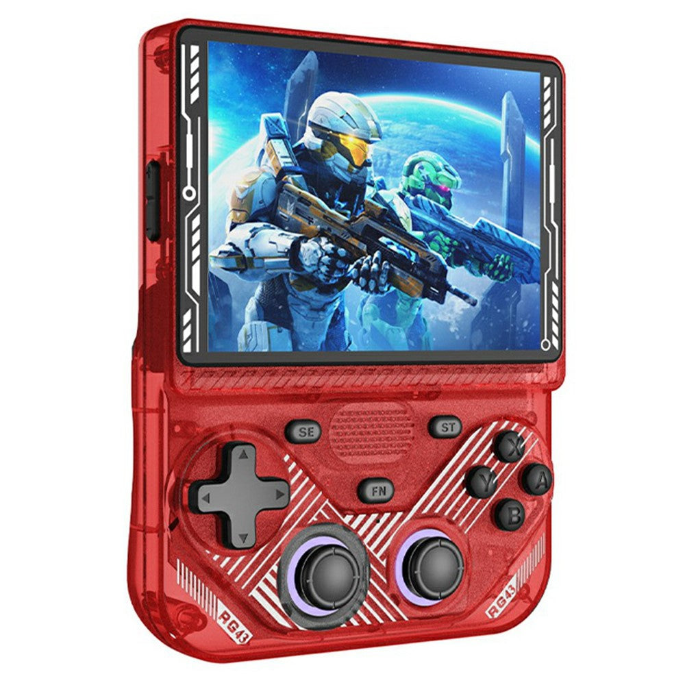 AISLPC RG43V PRO Handheld Game Console with 64GB TF Card RK3562 Quad Core 4.3 Inch IPS HD Screen 4000mAh Battery Dual Band WiFi