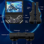 AISLPC RG43V PRO Handheld Game Console with 64GB TF Card RK3562 Quad Core 4.3 Inch IPS HD Screen 4000mAh Battery Dual Band WiFi