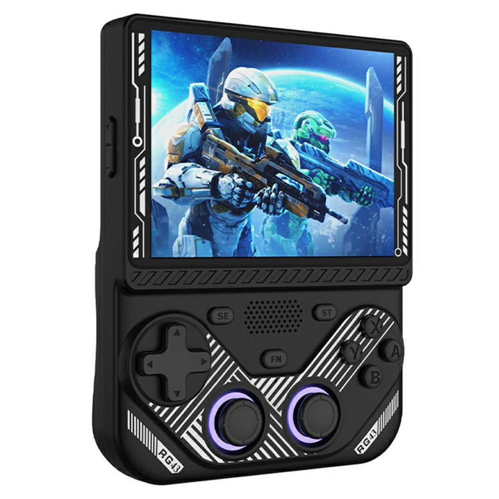 AISLPC RG43V PRO Handheld Game Console with 64GB TF Card RK3562 Quad Core 4.3 Inch IPS HD Screen 4000mAh Battery Dual Band WiFi