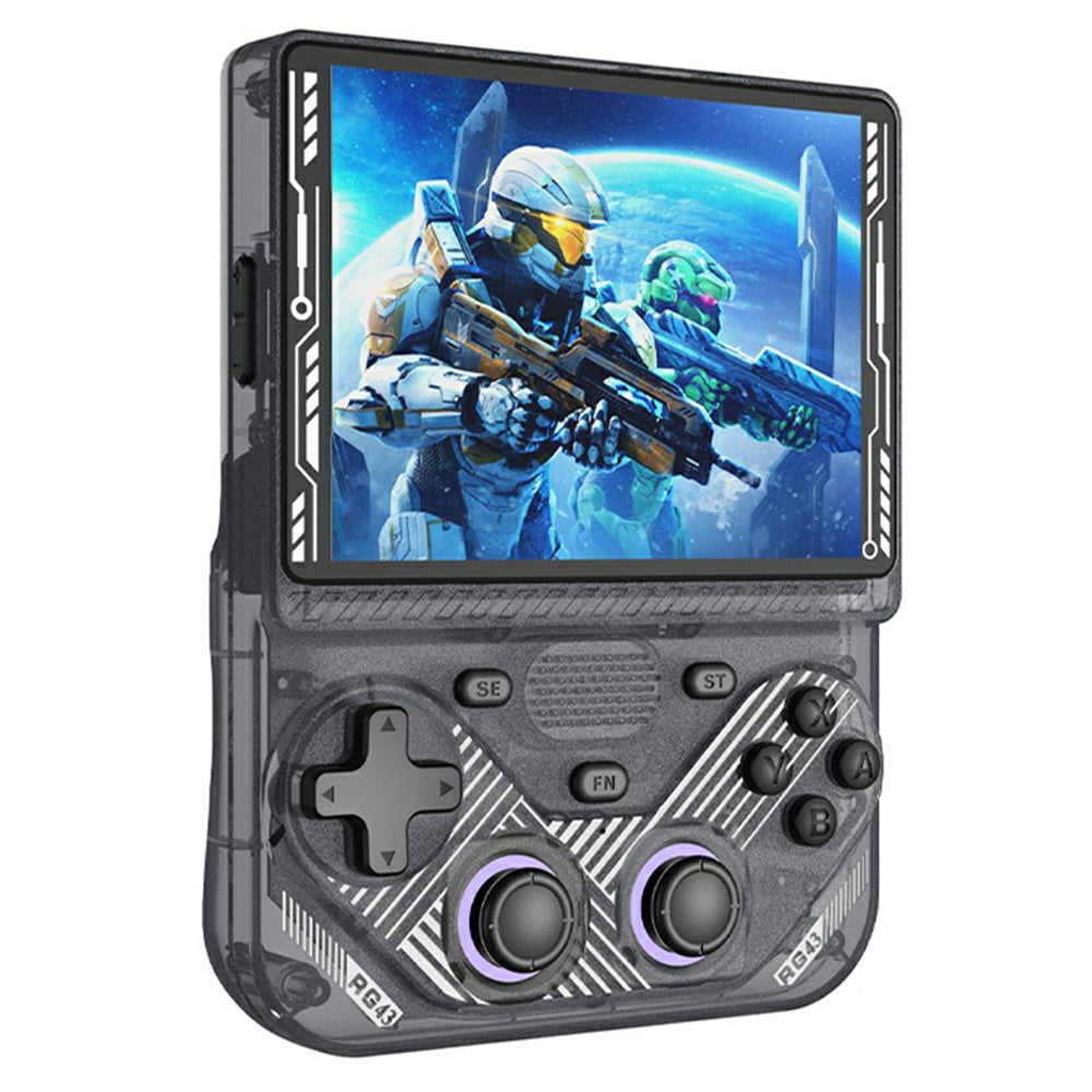 AISLPC RG43V PRO Handheld Game Console with 64GB TF Card RK3562 Quad Core 4.3 Inch IPS HD Screen 4000mAh Battery Dual Band WiFi