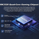 AISLPC R36T MAX retro-spillekonsol med 64GB TF-kort 4,0 tommer IPS buet skærm dobbelte 3D-joysticks RGB WiFi håndholdt gamepad