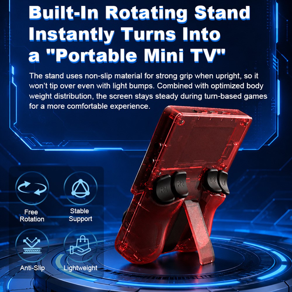 AISLPC RG43V PRO Handheld Game Console without TF Card RK3562 Quad Core 4.3 Inch IPS HD Screen 4000mAh Battery Dual Band WiFi