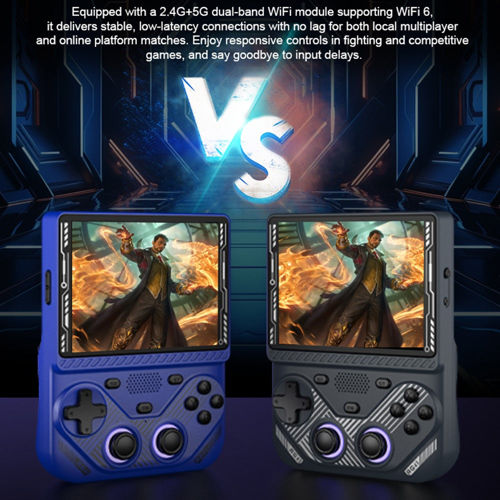 AISLPC RG43V PRO Handheld Game Console without TF Card RK3562 Quad Core 4.3 Inch IPS HD Screen 4000mAh Battery Dual Band WiFi