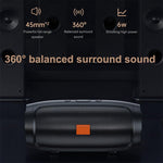 MINI2+ Transportabel Genopladelig Bluetooth-kompatibel Højttaler med Tung Bas, Trådløs Musiksubwoofer, Understøtter TF-kort / USB-disk