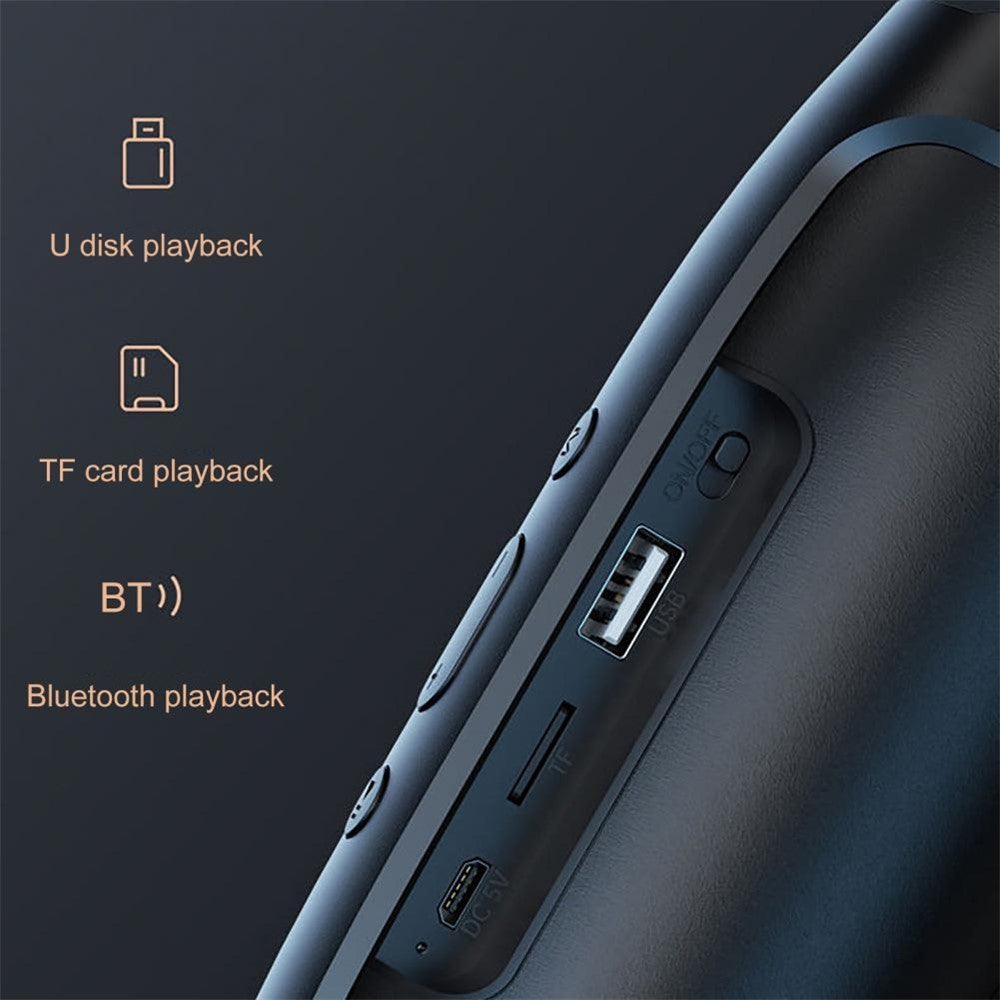 MINI2+ Transportabel Genopladelig Bluetooth-kompatibel Højttaler med Tung Bas, Trådløs Musiksubwoofer, Understøtter TF-kort / USB-disk