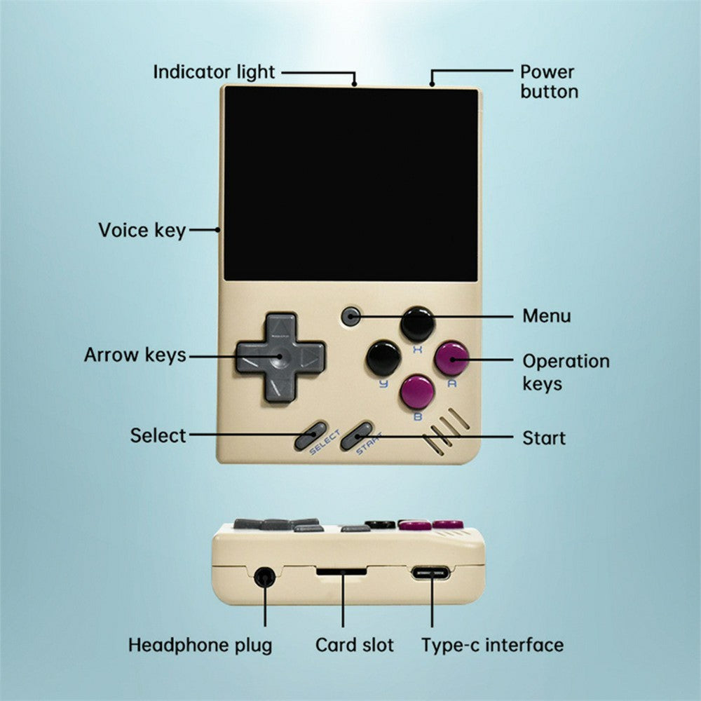 MIYOO Mini Plus 3.5-inch IPS Screen Linux System Portable Retro Handheld Game Console