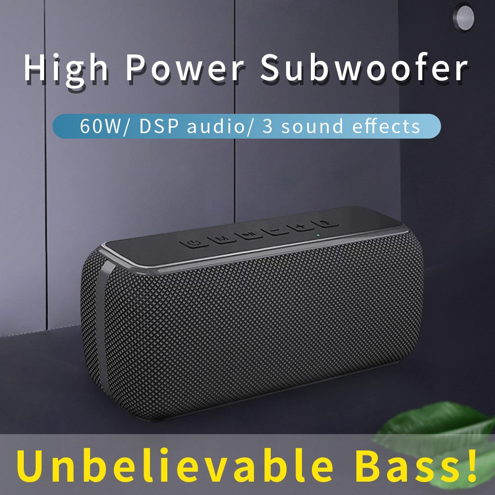 CYBORIS V7-Pro 60W Bluetooth-compatible Speaker Bass Sound Portable Waterproof Subwoofer