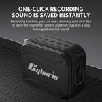 CYBORIS T2 Bluetooth-kompatibel højttaler understøtter TF-kort / USB-nøgle / AUX-indgang / enkelt loop / optagelse / FM