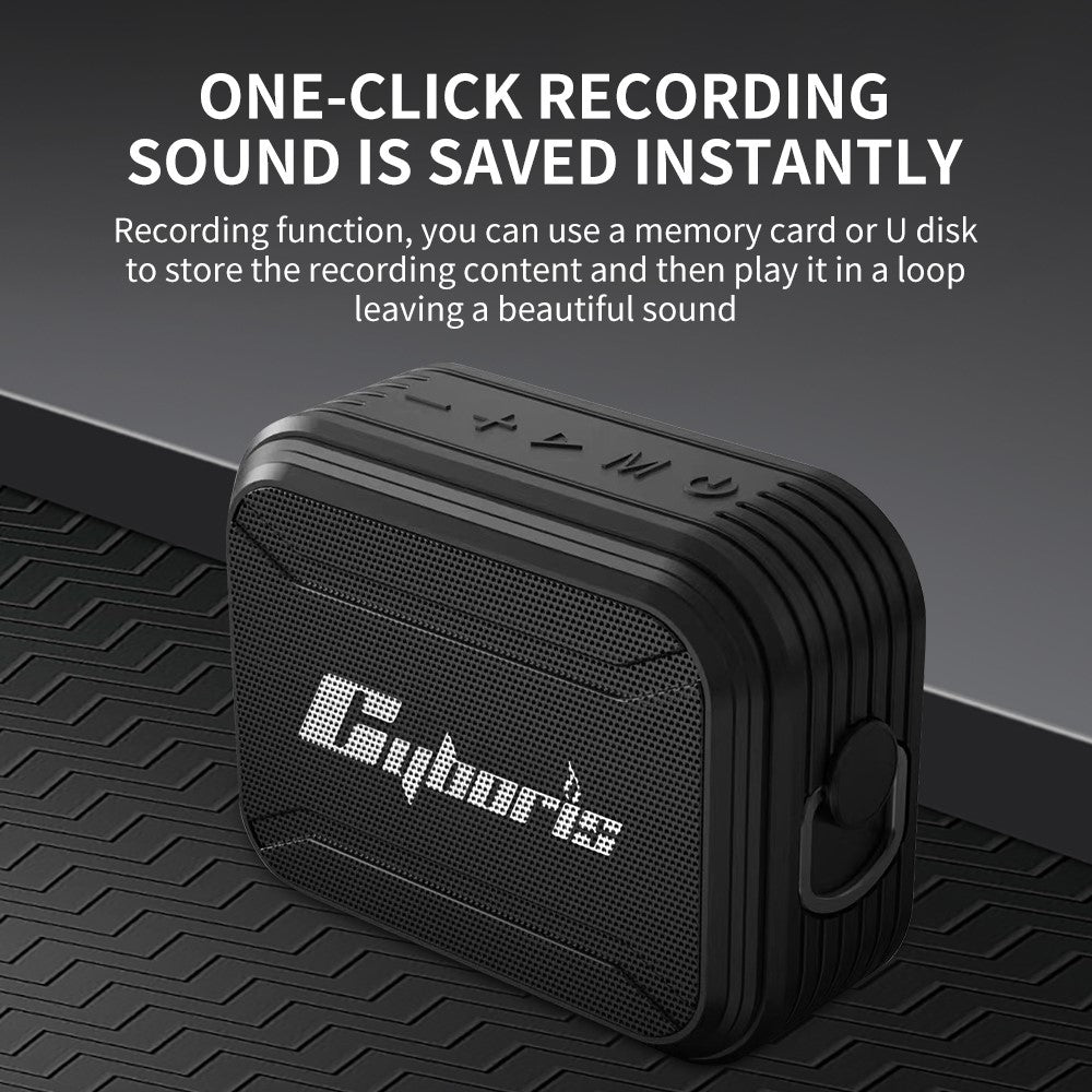 CYBORIS T2 Bluetooth-kompatibel højttaler understøtter TF-kort / USB-nøgle / AUX-indgang / enkelt loop / optagelse / FM